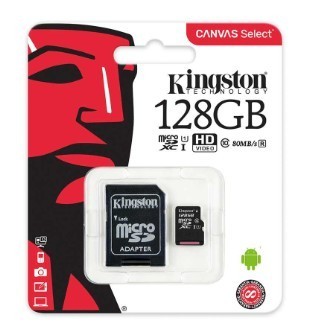MEMORIA MICRO-SD KINGSTON CANVAS 128GB
